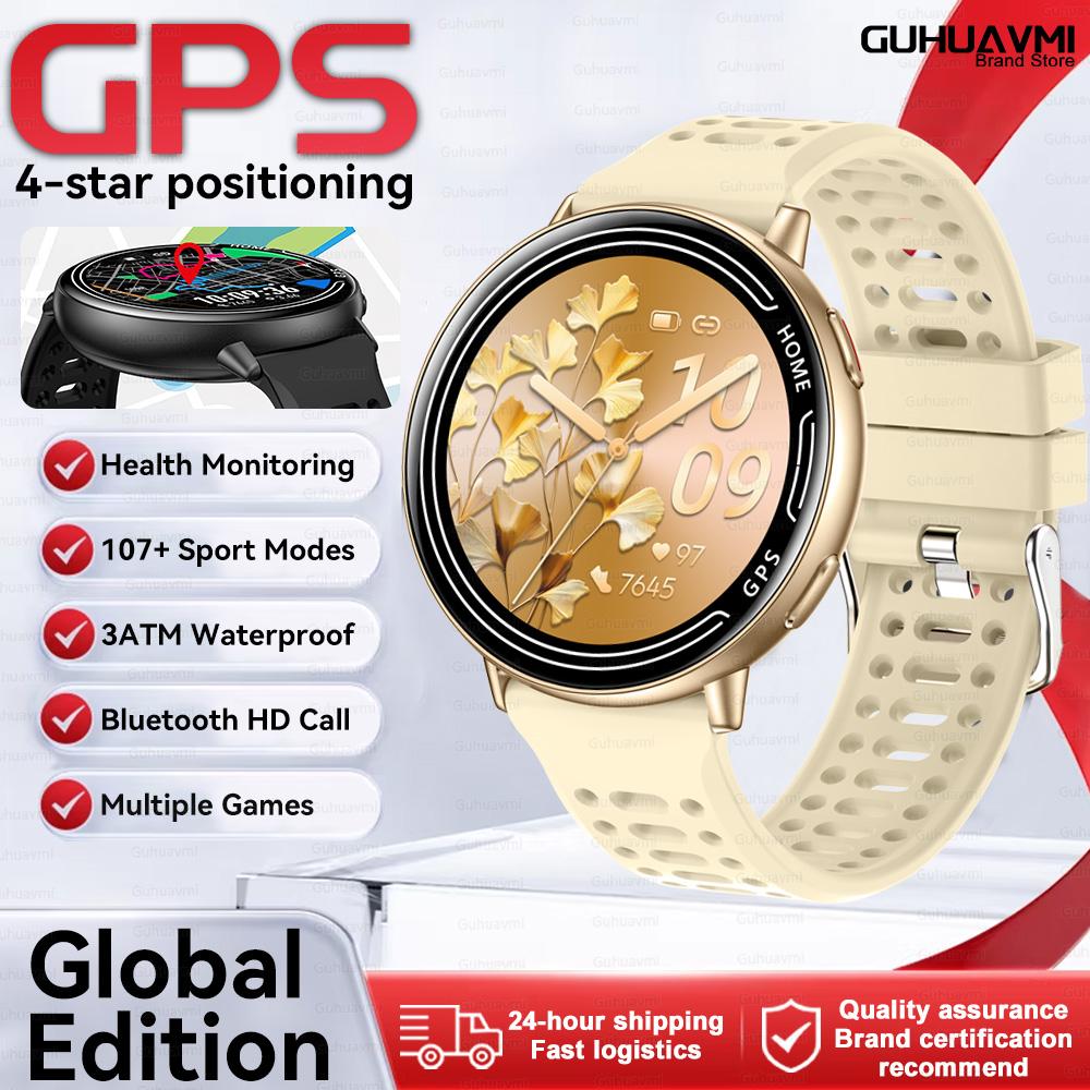 

New Fashion Sports Smart Watch 100+ Sports Modes GPS Satellite Positioning Bluetooth Call Health Trackr Smartwatch Men Women original packing