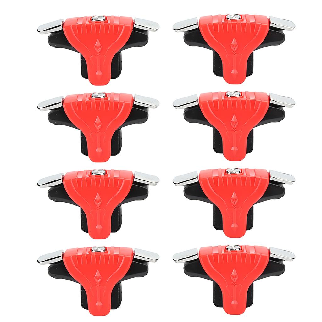 8 Pcs F1 Metal Games Buttons Mobile Shooting Trigger Controller Gamepad for PUBGRed