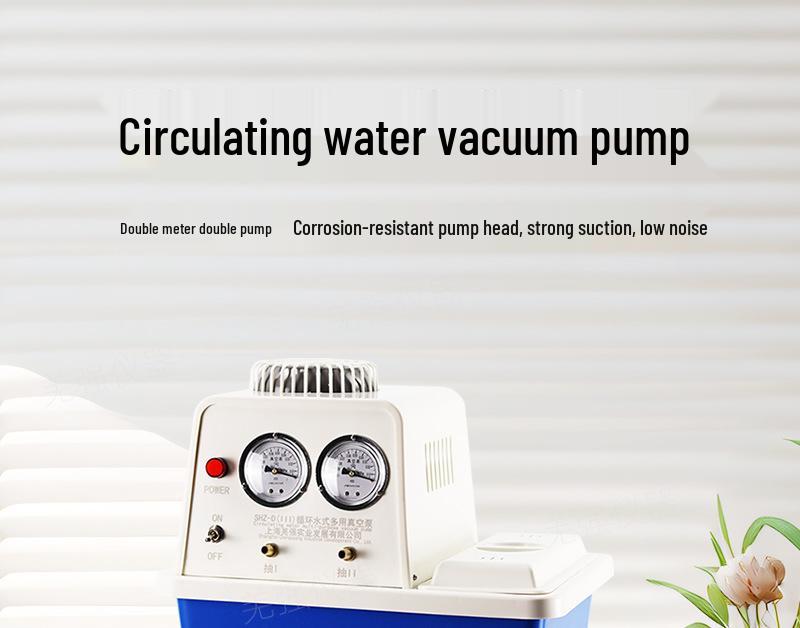 Laboratory Multi-Purpose PTFE Stainless Steel Water Vacuum Pump for Corrosion-Resistant Gas Extraction and Filtration