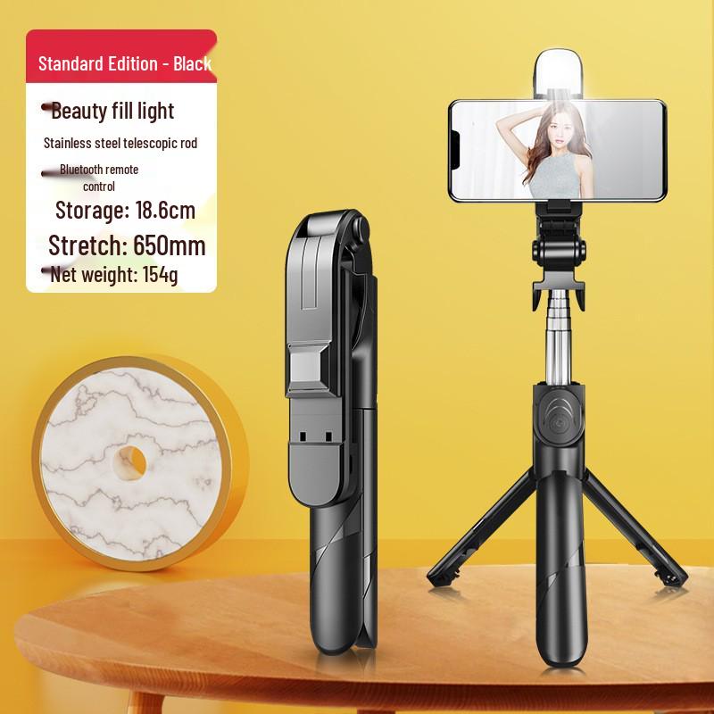 XT02 Bluetooth Rotating Tripod Selfie Stick for Mobile Phones & Video Streaming