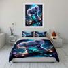 Dreamy Glow Koala On Tree Duvet Cover Set With 3D Printing Design Soft Polyester Bedding Set All-Season Comfort Machine Washable