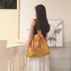 Trendy Large-Capacity Japanese-Style Nylon Embroidery Shoulder Bag for Women