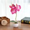 1Pc Potted Artificial Butterfly Orchid Flower Stage Garden Wedding Party Decor Christmas Ornament
