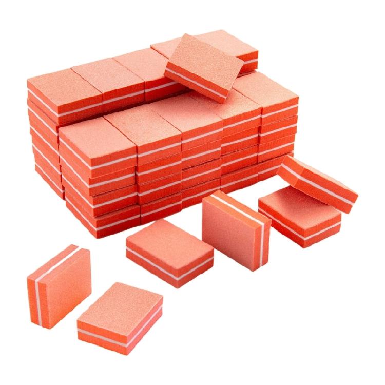 

50pcs Nail Buffer Blocks Manicure Tool For Polishing And Shaping Gel Nail Easy To Clean And Long Lasting for Salon Use помаранчевий