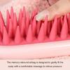 Lightweight Long Handle Silicone Hair Brush Shampoo Brush Travel Friendly For Effective Scalp Stimulation And Relaxation
