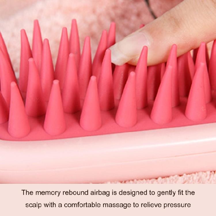 Lightweight Long Handle Silicone Hair Brush Shampoo Brush Travel Friendly For Effective Scalp Stimulation And Relaxation