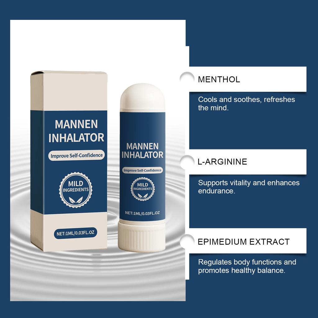 Vitalitäts-Naseninhalationsstift für Männer Nährt, Beruhigt, Spendet Feuchtigkeit, Verjüngt Und Repariert Vitalitätspflege für Männer, 1 ml