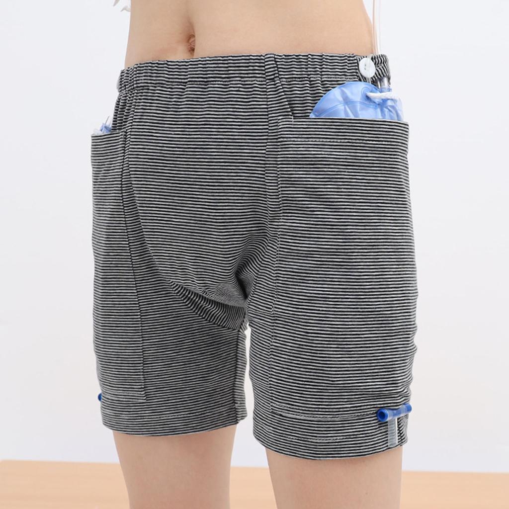 Female Urine Bag Pants Incontinence Care Double Pocket Fit 2000ml Bags Elastic Waist Ostomy Urinate 