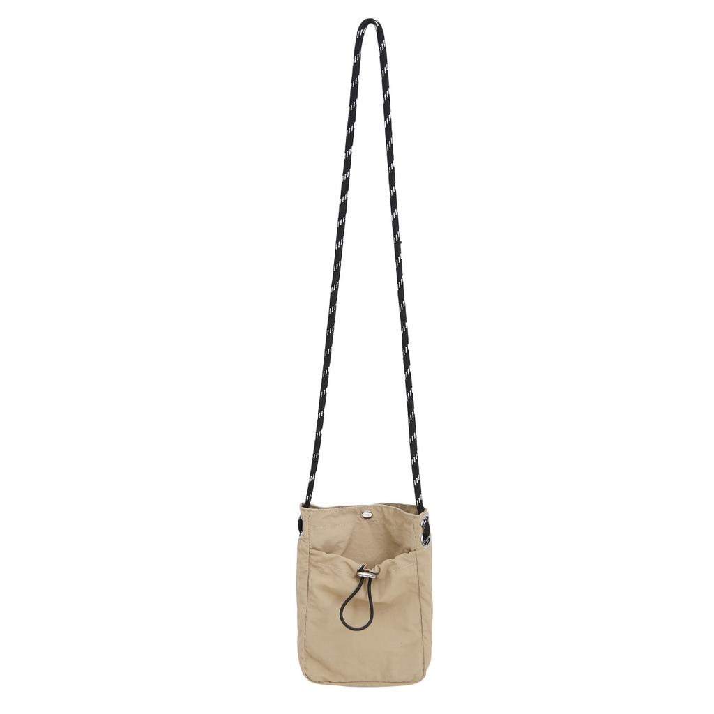 single shoulder messenger bag, drawstring small bag, niche sense, fashionable and lightweight mini mobile phone, nylon bag for women