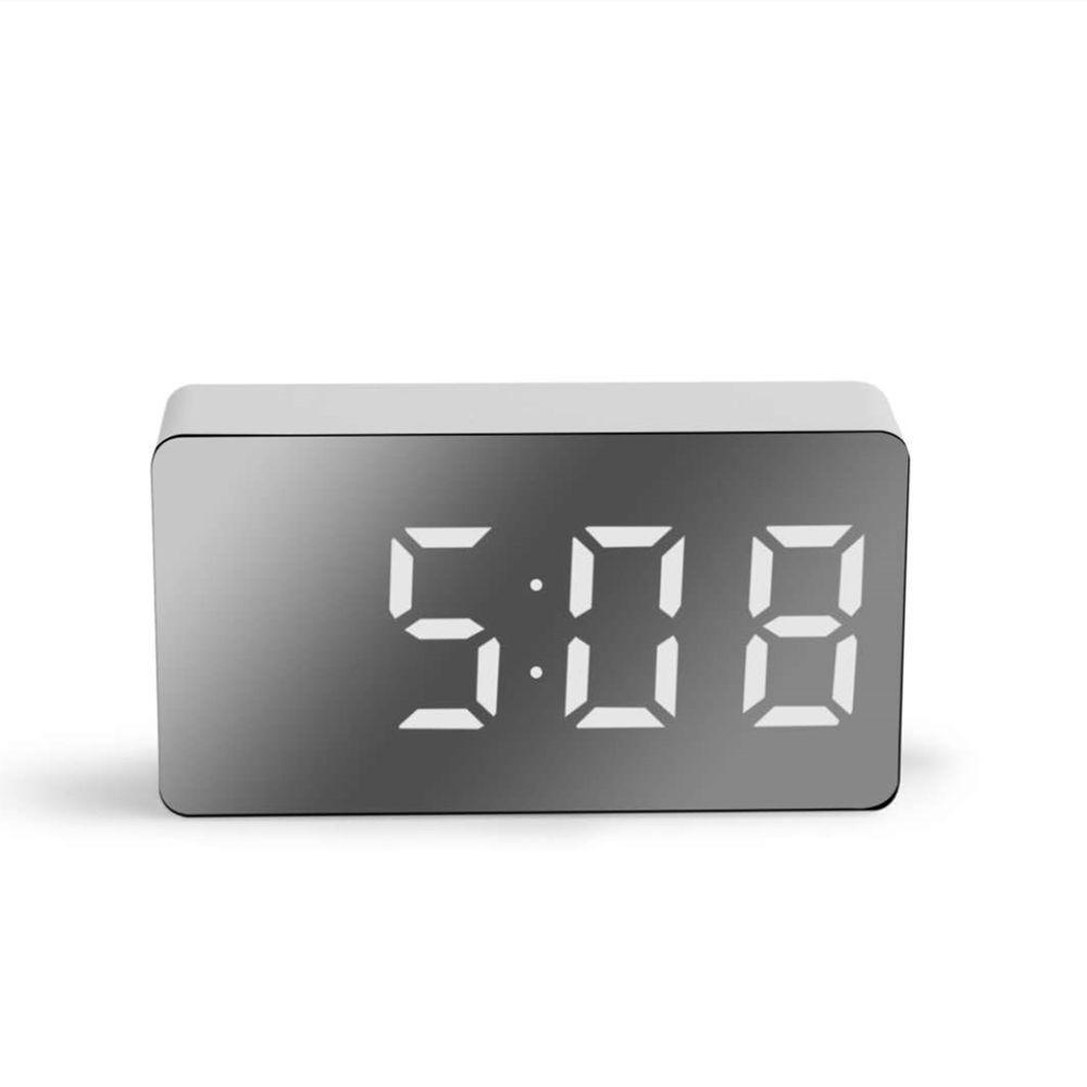 Gifts Led Light USB Snooze Digital Alarm Clock Mirror Clock LED Display
