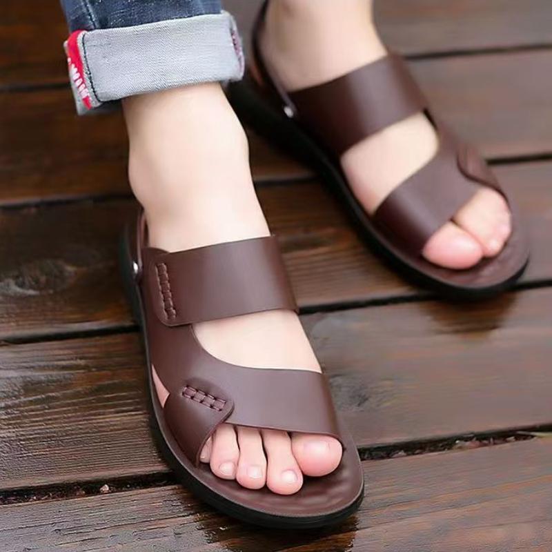 Men's Sandals 2025 New Beach Shoes Non Slip Soft Sole Man Platform Shoes Summer Slippers for Men Wear Resistant Sandalias Hombre