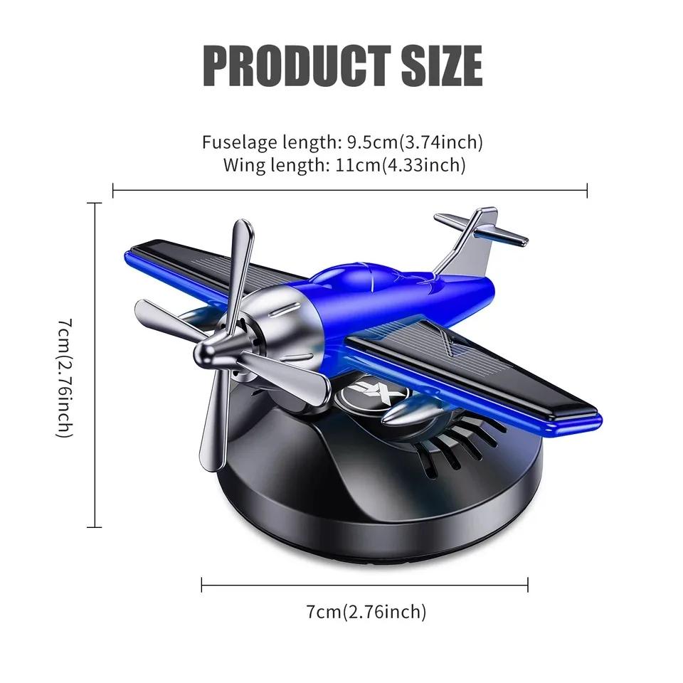 Car Solar Rotation Helicopter Aromatherapy Aircraft Long-Lasting Fragrance Car dashboard ornament Decoration Accessaries