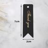 100pcs Gold Foil Thank You Tag Cake Decoration for Wedding Guest Gift Birthday Party Labels Paper Tags Gift Listing Card