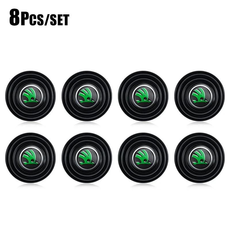 2026 Hot Car Door Shockproof Silicone Gasket Buffer Pad Accessories For Skoda Octavia Superb Rapid Kodiaq Karoq Fabia Kamiq Enya