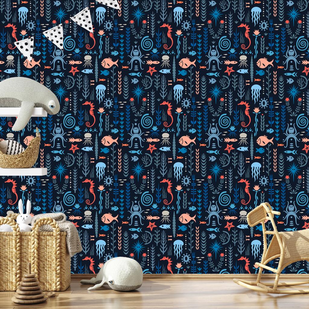 Colorful Animals Wallpaper for Living Room and Bedroom 50x1000