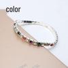 Trendy Multi-Color Diamond Single Row Elastic Bracelet for Women