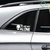 Alien Car Stickers We Are Not Alone for Auto Rear Window Bumper Scooter Body Helmet Vinyl Decals Car Accessories Decoration