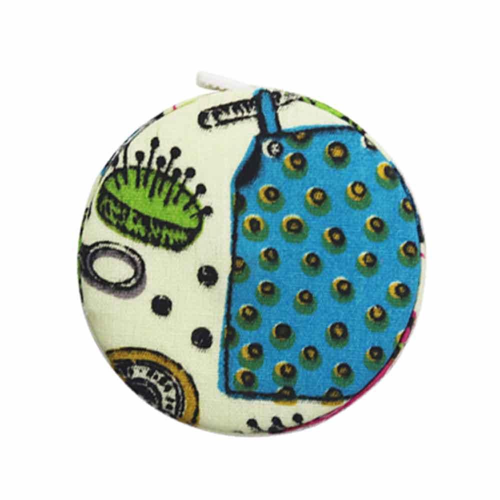 Color Fabric Bag Fabric Tape Measure Sewing Measurement Ruler Automatic Small Tape Measure Inch Centimeter Ruler