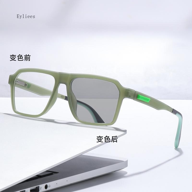 Anti Blue Light Glasses Men Photochromic Myopia Prescription Glasses Women Big Frame Eyewear  De Grau Masculino