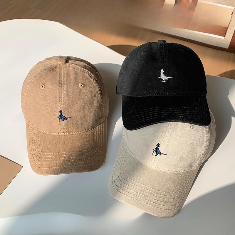 Baseball Hat for Women In Spring and Summer Couple Sunshade Versatile Korean Style Trendy Brand Soft Top Retro Baseball Cap Cotton