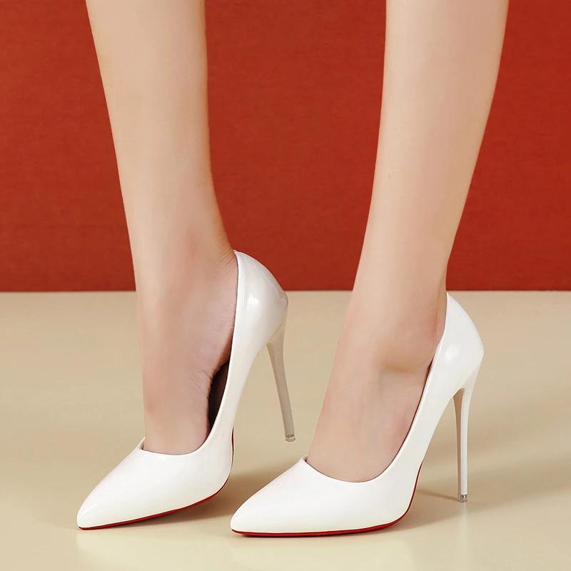 Women's Work Dress ShoesHigh Heels Shoes Sexy Shallow Mouth Pointed Stiletto Single Shoes Plus Size 35-45  High Heel Pumps