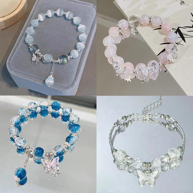 

Браслет-кисточка с кристальной бабочкой в китайском стиле - Роскошные сказочные украшения для женщин 18 cm