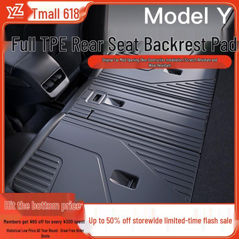 YZ Rear Seat Backrest Pad & Trunk Mat for Tesla Model Y/3