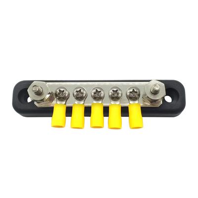 5 Erdungsverteilerblock-Kits mit Schraubklemmen, Leitungsbus
