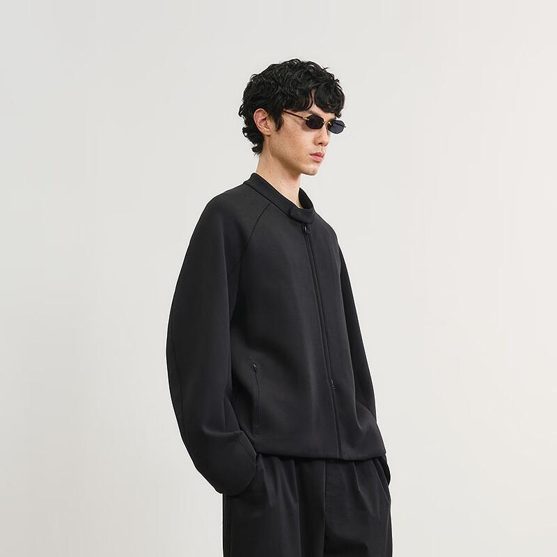 CROQUIS Men's 2025 Spring Stand Collar Full-Zip Sweatshirt