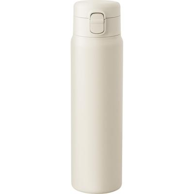 Wahei Freiz Dishwasher Safe Seamless Water Bottle Mug Bottle 700ml Ivory One-Touch Stopper Vacuum Insulated Bottle Thermal/Cold RH-1701