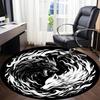 1PC Wolf Yin Yang Chair Carpet for Office, Indoor Non-Slip Washable Carpet, Soft Comfortable Mat For Office Room Yy250930278