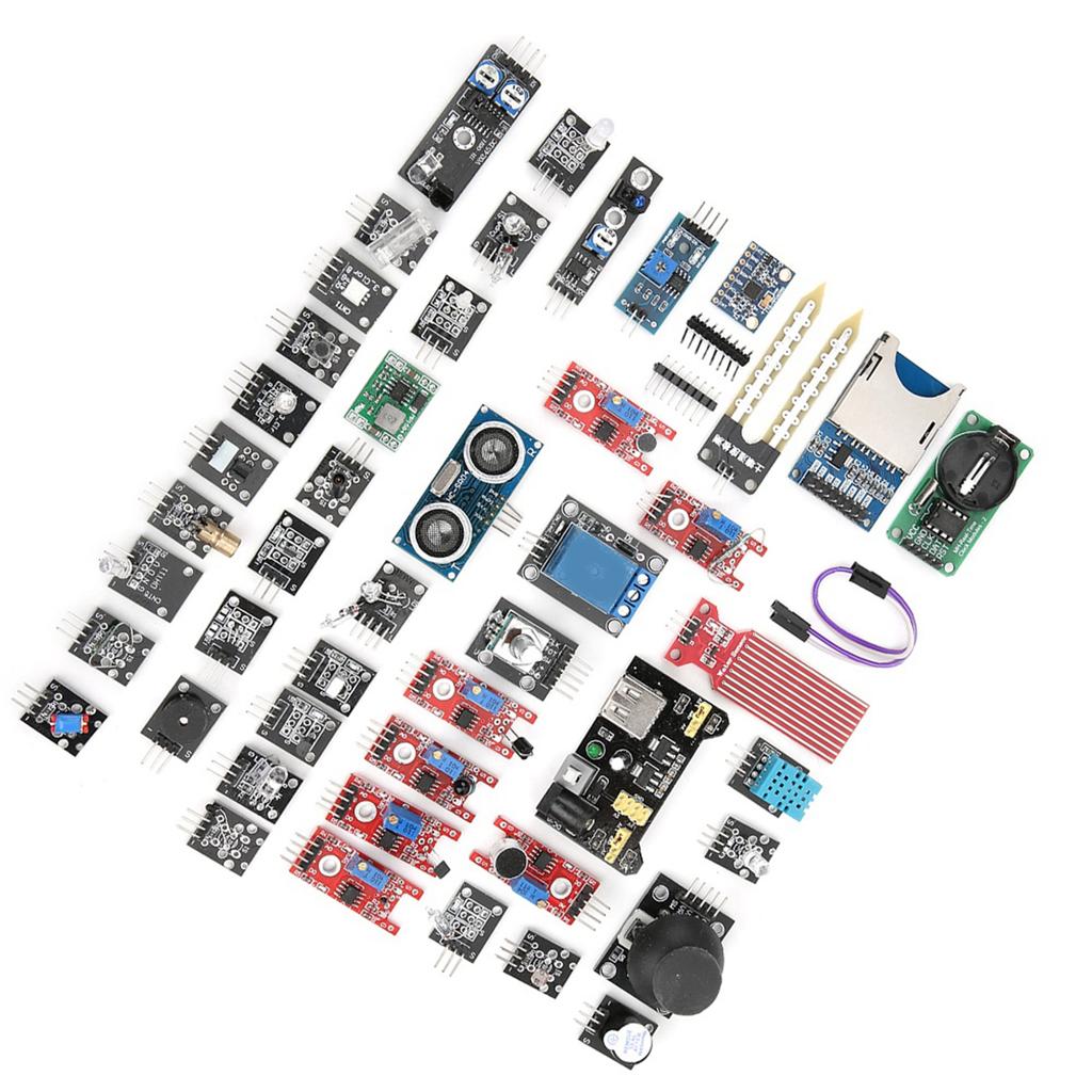 45-teiliges Set Sensormodule Starter Kit Professionelle DIYs Aktualisiertes Entwicklungs-Sensorboard-Set