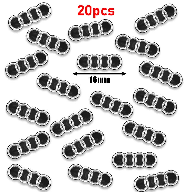 16/18mm Car Remote Key Sticker Aluminum Emblem Decoration Decal For hot A1 A2 A3 A4 A5 A6 A7 A8 Q2 Q3 Q4 Q5 Q6 Q7 Q8 TT RS3 RS7