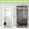 Magnetic Screen Door Net Anti Mosquito Household Ventilation Curtain Magnetic Net Automatic Closing Mesh For Kitchen Living Room