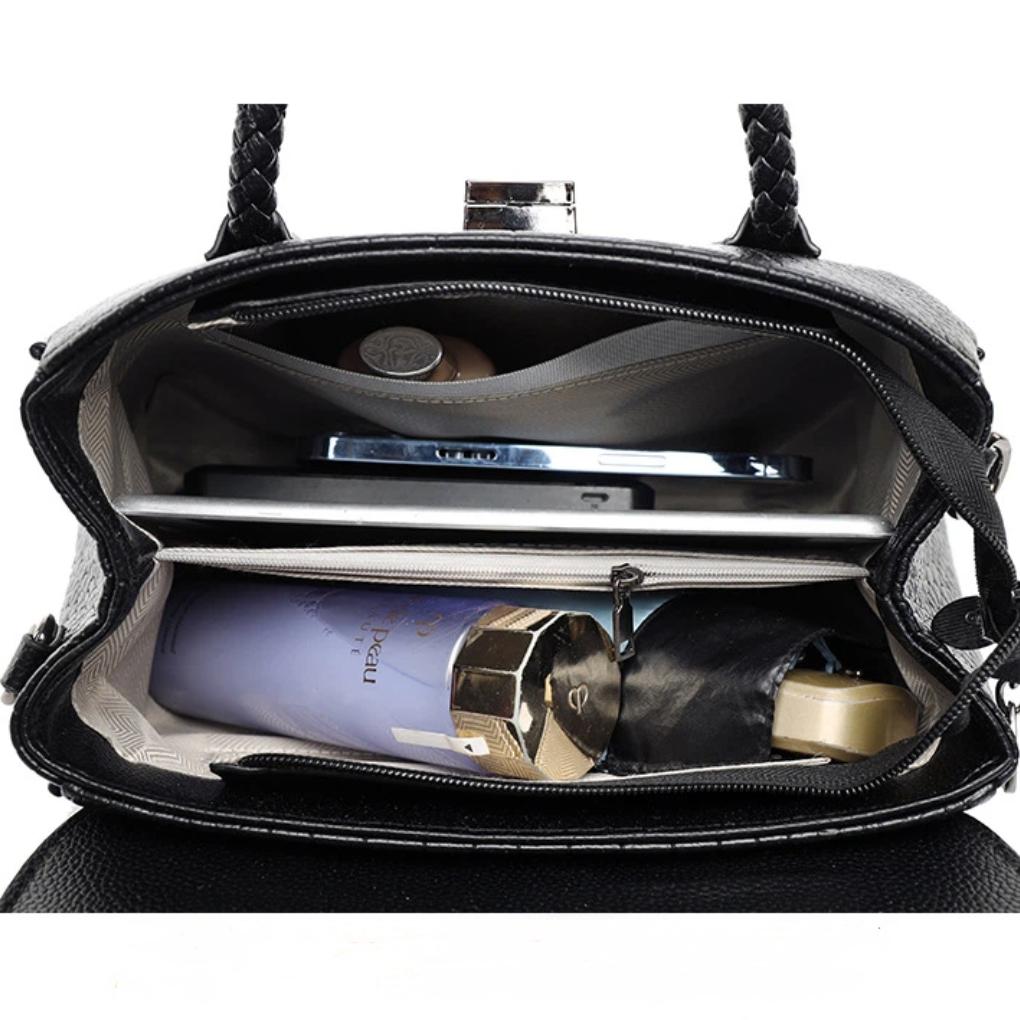 Fashion Crocodile Shoulder Bag Women High Capacity Crossbody Bag Ladies Luxury Brand Designer Leahter Handbags Commute Tote Bag