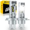 AILEO H4 LED Headlights Have 22000 Lumens Super Bright and Non-polarized Design for Easy