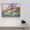 5D Diamond Embroidery Bridge and Car Cartoon Handmade Diamond Painting Needlework Mosaic Cross Stitch