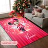 Custom Name Love Magic Minnie Heartfelt Rug Ideal for RV, Terrace, Backyard, Picnic Essentials, Slip-resistant Home Carpet