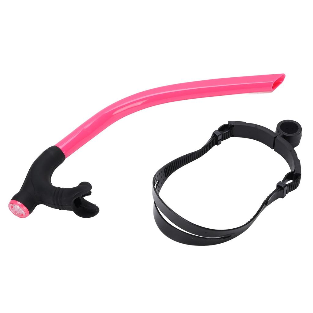 Swimming Breathing Tube with Strap Silicone Mouthpiece Adults Diving Front Training Snorkel for