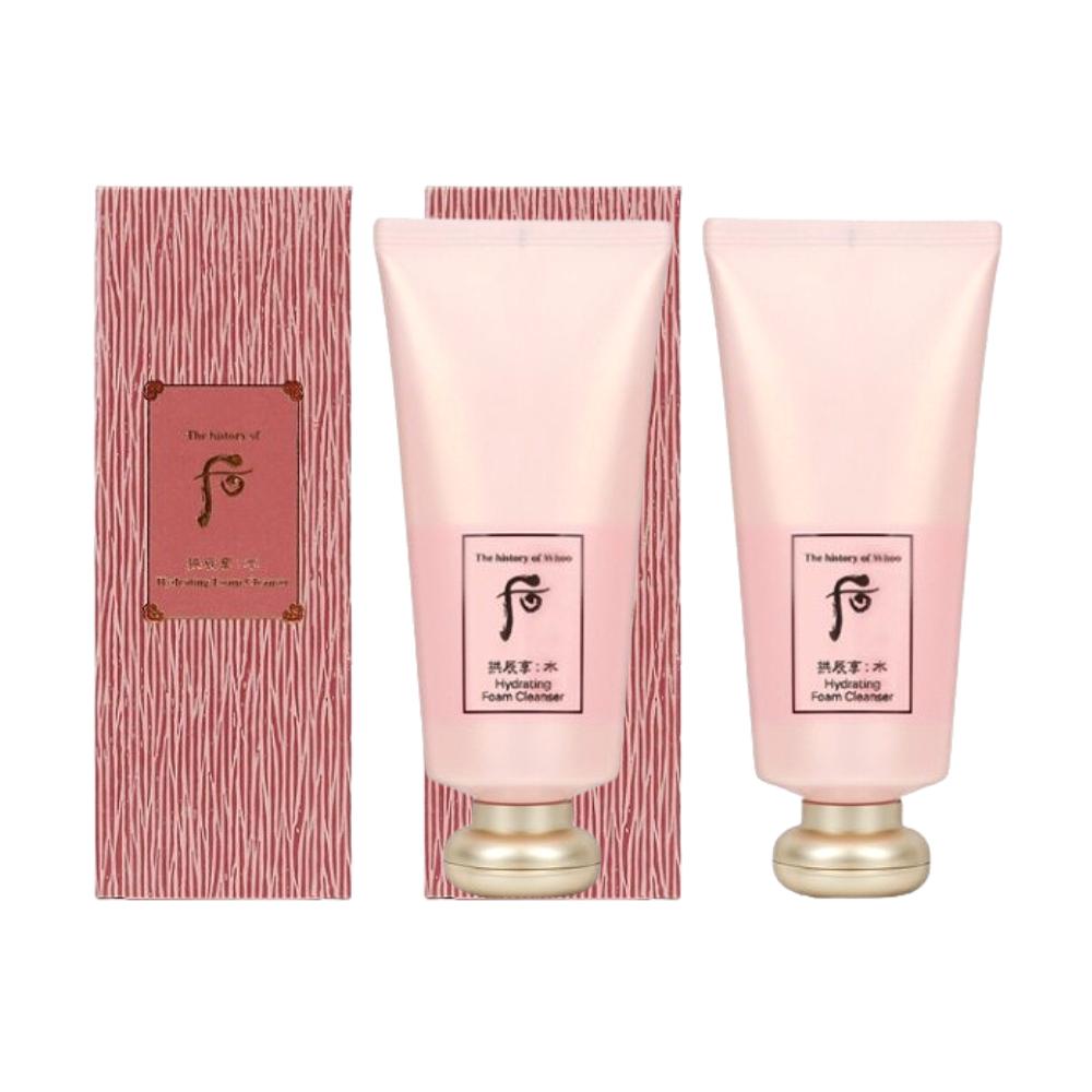 The history of whoo Gongjinhyang Soo Hydrating Foam Cleanser 180ml Korean Herbal Moisturizing & Refreshing Face Wash Gentle K-Beauty Cleanser