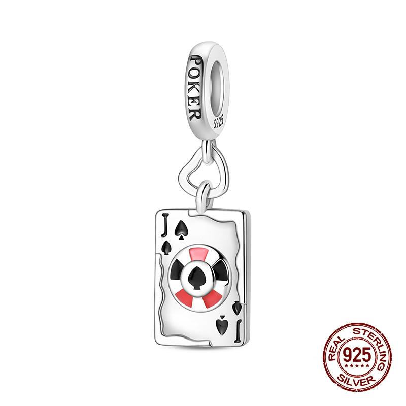 100% 925 Silver Tarot Collection Pendant DIY Hourglass Beads Fit Pandach Original Bracelet Women Jewelry Birthday Gift