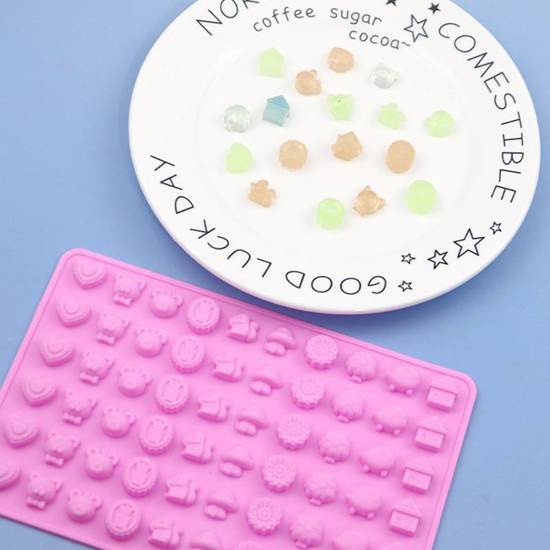 1pc 32/48/60 Cell Forest Animals Mold Silicone Molds Pastry Fudge Chocolate Candy Making Molds DIY Baking Decoration Tools Cake