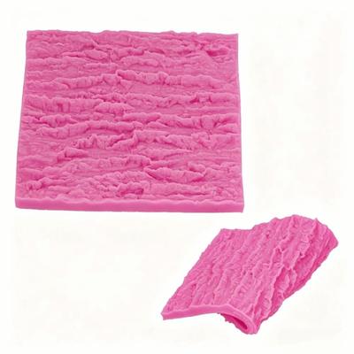 Food Grade Silicone Tree Bark Silicone Mold Non Stick Surface Tree Bark Texture Fondant Lace Mold Heat Resistant Easy Clean