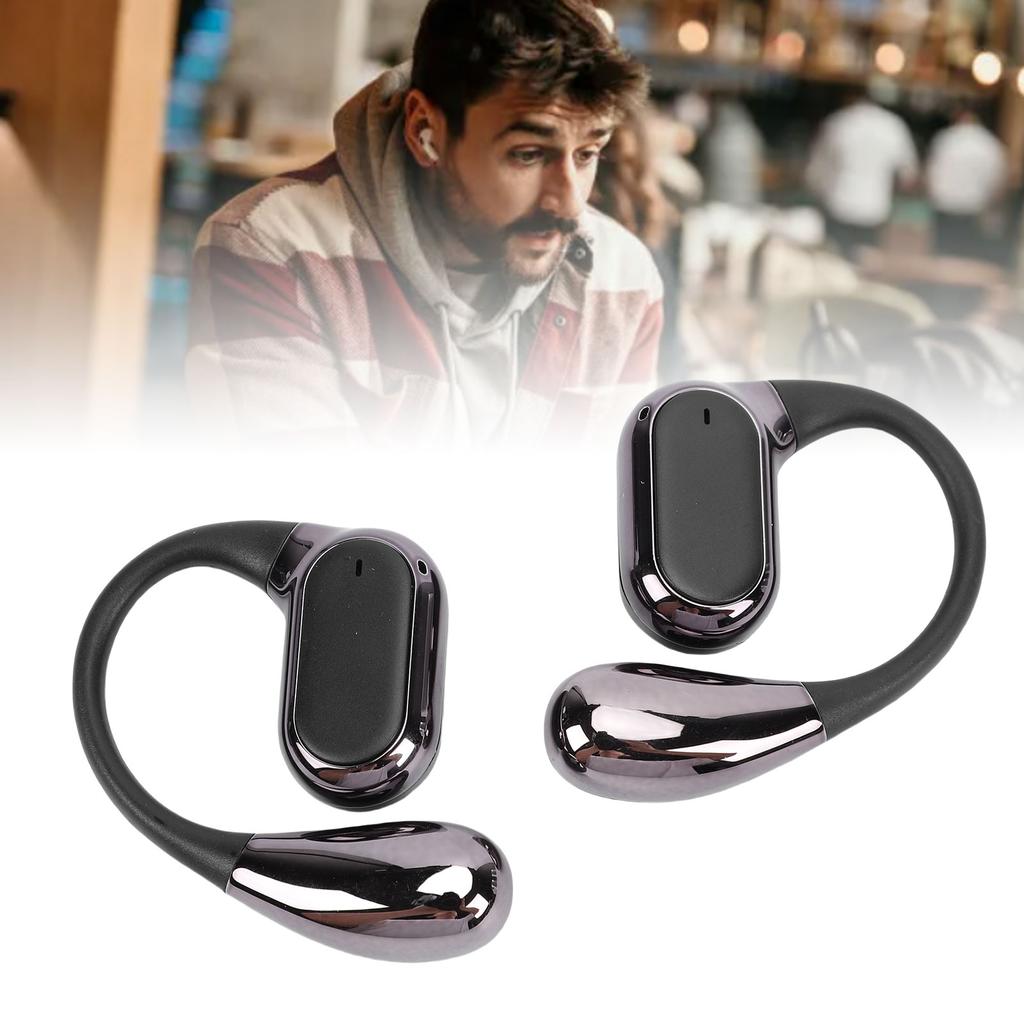 r Hook Hdphones Wireless HiFi Sound Noise Cancelling Microphone 60H Lightweight for Cycling Running Workout