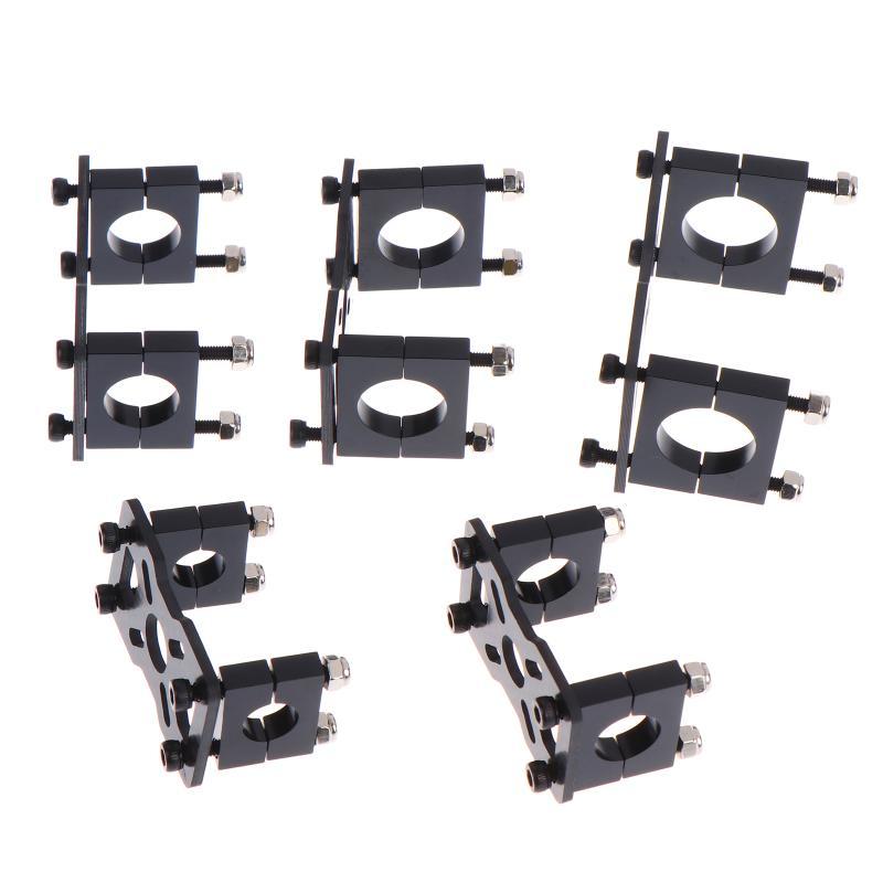 12/14/16/18/20/22/25/30mm 3k Carbon Fiber Motor Base Fixed Seat Mount Plate Pipe Clamp For RC Aircraft Model-TOY