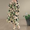 Plus Size Cotton Vintage Floral New In Dresses for Women Casual Loose Long Summer Dress