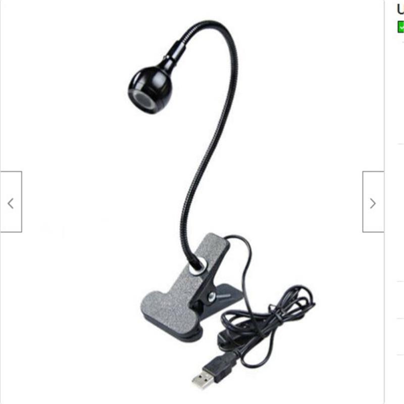 Usb Flexible Led  Reading  Light Metal Clip Design Usb Powered Beside Bed Desk Table Lamp