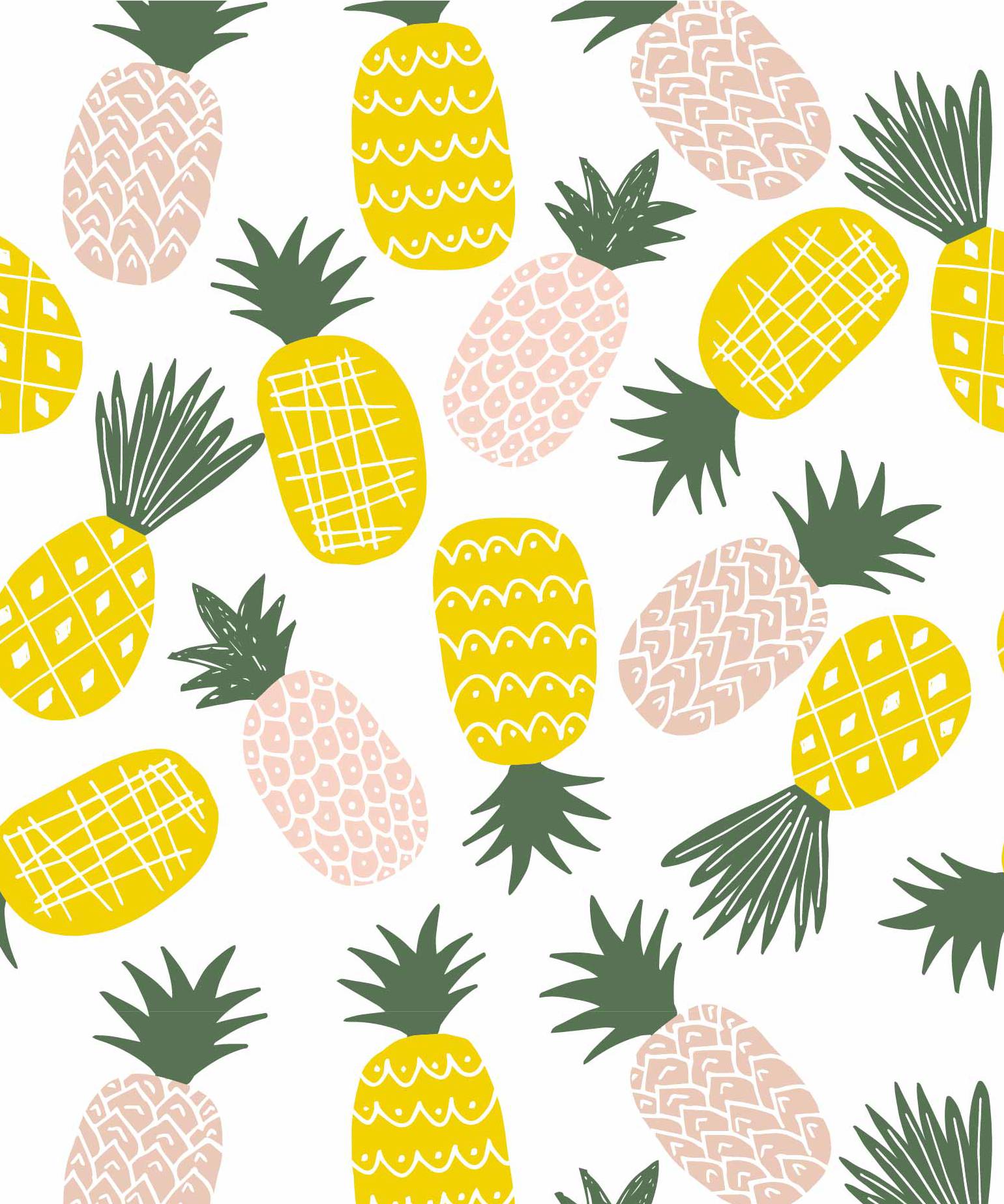 

Желтые ананасы самоклеящиеся обои мультяшные обои peel and stick водонепроницаемые съемные контактная бумага для декора детской комнаты 2mx45cm