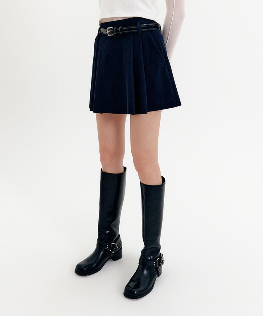 Lugkaeseuteu Nina Short Pleated Skirt / Nina Short Pleats Skirt_3Colors