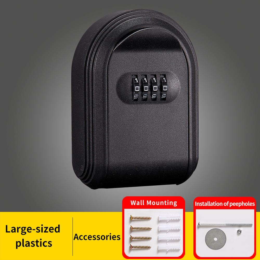 All-Plastic Combination Key Box: Decorative Key Storage Solution